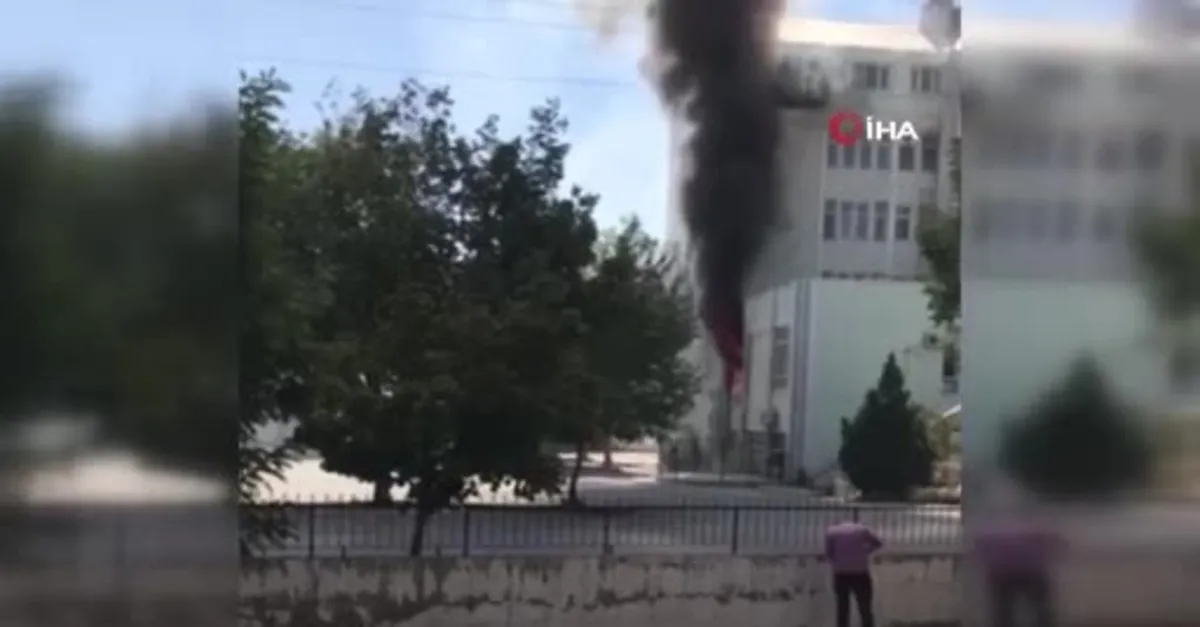 Konya’da sağlık merkezinde yangın paniği