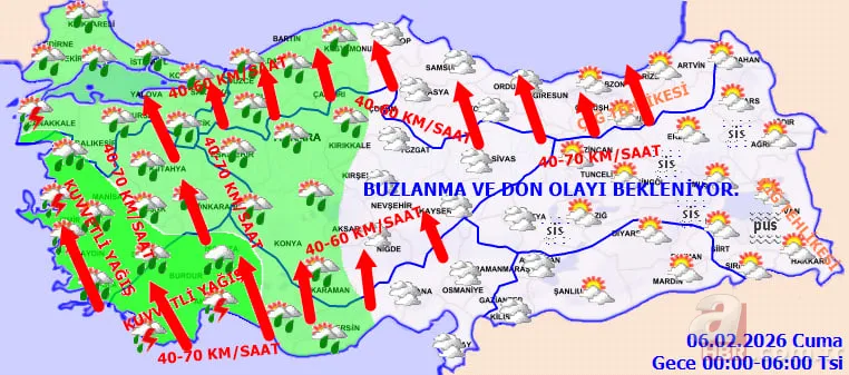 Meteoroloji uyardı: Batıda yağış, doğuda sert soğuk dalgası! Şemsiye haftası başladı 21
