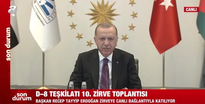 Son dakika: Başkan Erdoğan’dan D-8 Teşkilatı 10. Zirve Toplantısı’nda önemli açıklamalar