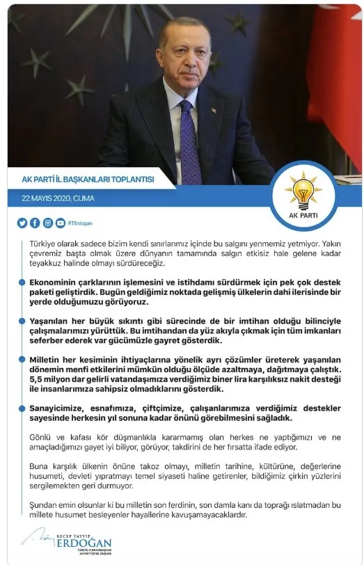 Başkan Erdoğan'dan koronavirüs mesajı: Salgın etkisiz hale gelene kadar... - 2
