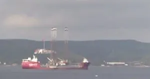 Dev gemi Çanakkale Boğazı’nda