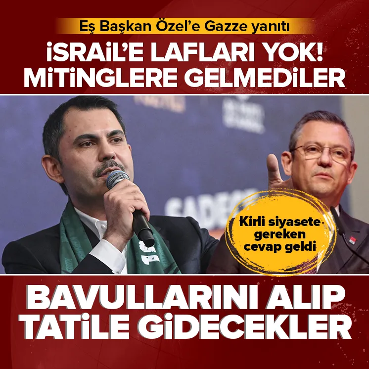 Kurum’dan Özgür Özel’e Gazze yanıtı