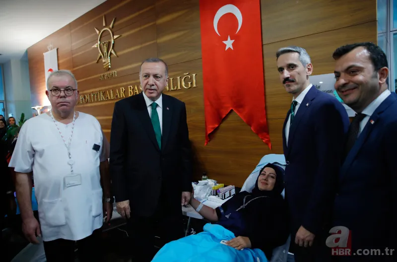 Başkan Erdoğan'dan kan bağışçılarına sürpriz ziyaret 7