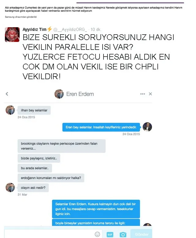 CHP'lilerin FETÖ'cülerle yazışmaları deşifre oldu - 1