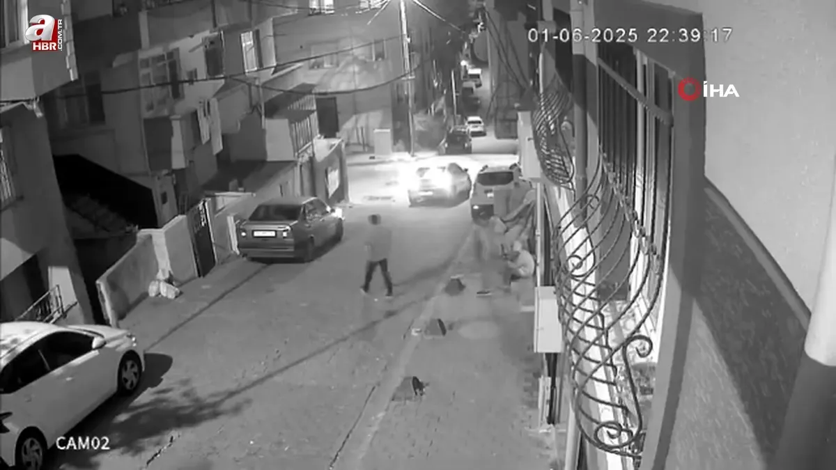 Çocuklar balkona torpil atıp böyle kaçtı