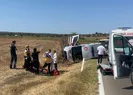 Ambulans devrildi: 5 yaralı!