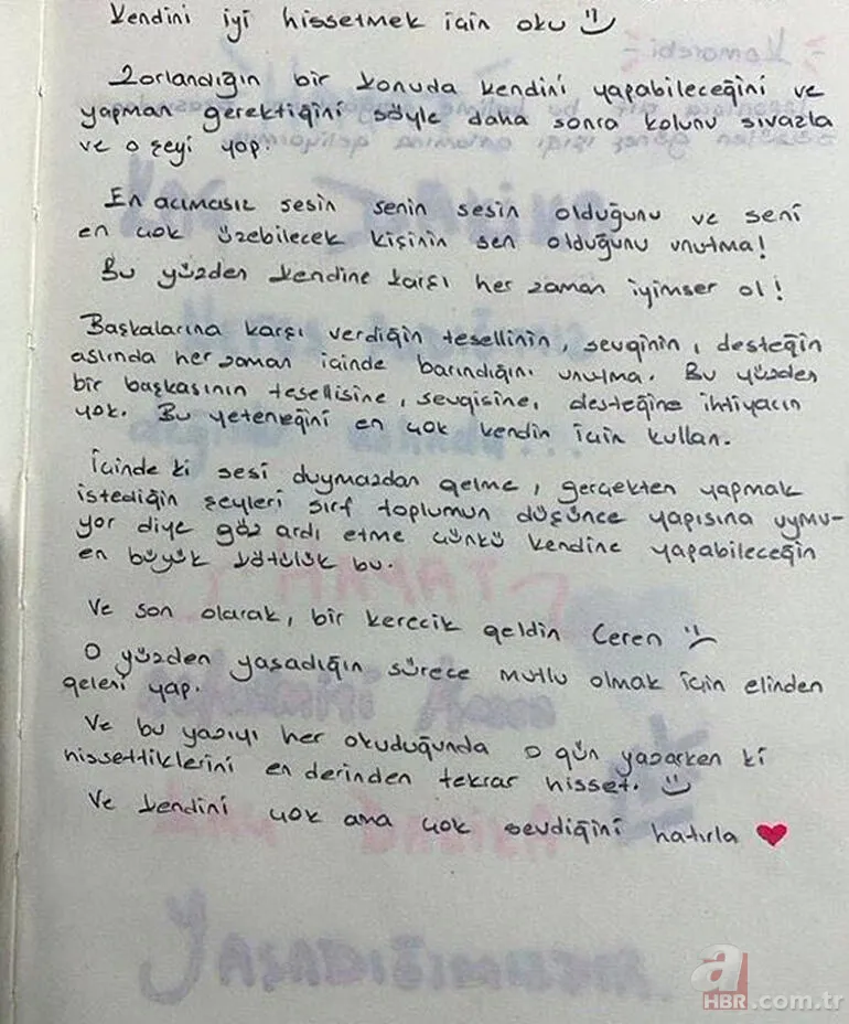 Ordu’da katledilen Ceren Özdemir’in kahreden notları ortaya çıktı! Tek hayali… 6