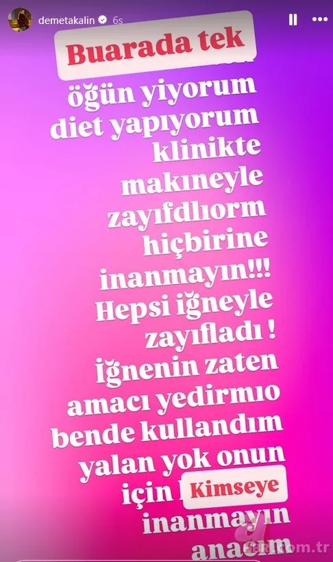 Demet Akalın ünlülerin zayıflama yöntemini ifşa etti! "Sakın inanmayın" 3
