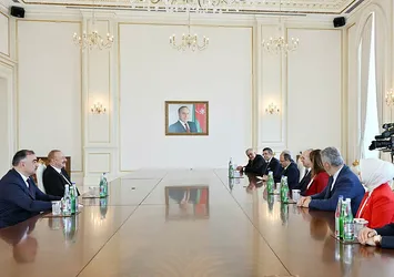 Aliyev TBMM Başkanı Kurtulmuş’u kabul etti