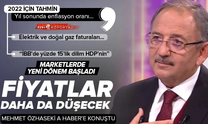 AK Parti Genel Başkan Yardımcısı Mehmet Özhaseki’den A Haber’e özel açıklamalar