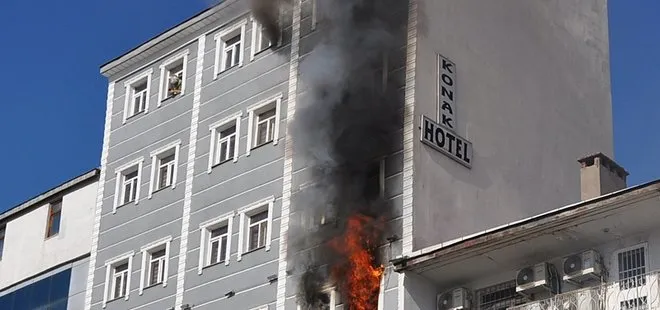 Kars'ta otel yangını! 2 kişinin durumu ağır