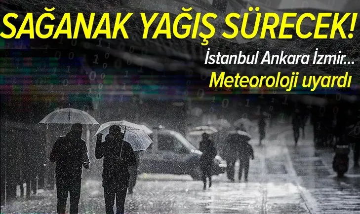 Meteoroloji'den son dakika hava durumu açıklaması! Yağışlar sürecek! İstanbul Ankara İzmir hava durumu