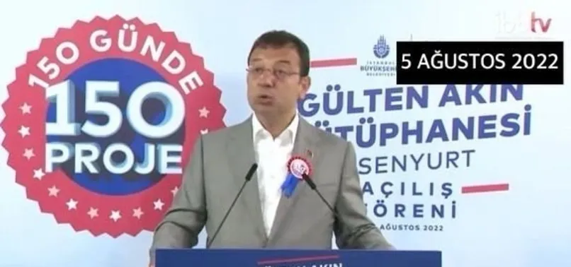 CHP'li Ekrem İmamoğlu 4 ay önce açılışını yaptığı kütüphaneyi yeniden açtı