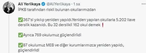 İstanbul'da depreme karşı riskli okullarla ilgili çalışmalar neler? Vali Ali Yerlikaya açıkladı - 2