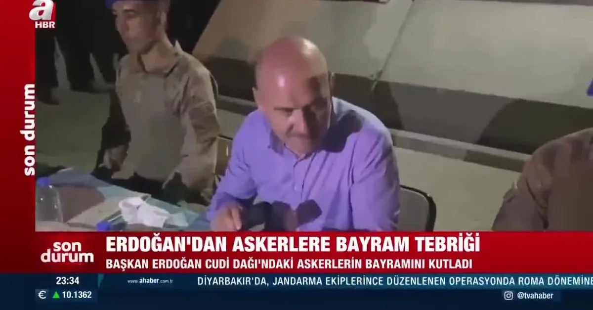 Başkan Erdoğan, Cudi Dağı’ndaki askerlerin bayramını kutladı