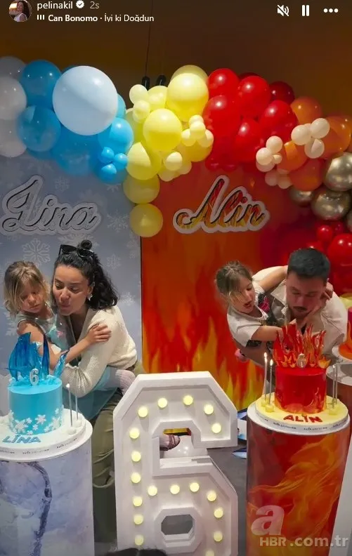 Pelin Akil ile Anıl Altan ikizlerin doğum gününde bir araya geldi! 9