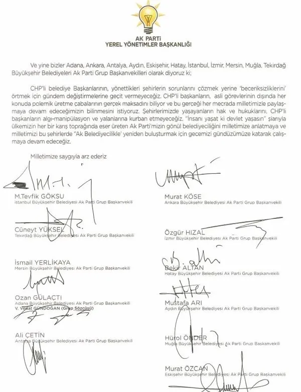 AK Parti'den halka hizmet sunmayan 11 şehrin CHP'li belediyelerine manifesto! Zehir zemberek sözler - 6