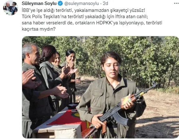 İçişleri Bakanı Süleyman Soylu'dan Ekrem İmamoğlu'na çok sert sözler: Devlet de Millet de HDPKK ile koyun koyuna olanı affetmez - 2