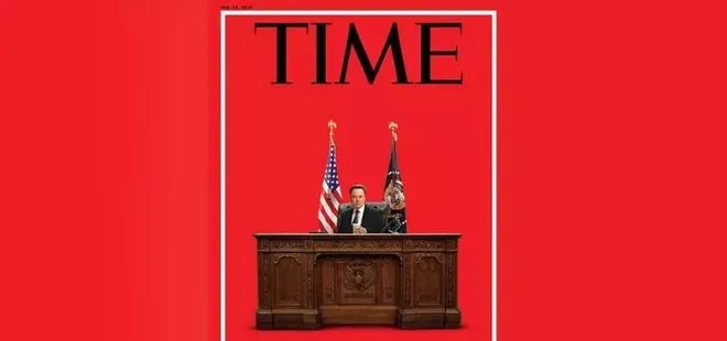 Time dergisi’nden dikkat çeken kapak! Elon Musk ABD başkanlık koltuğunda