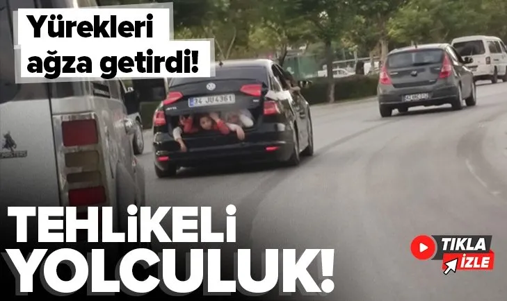Konya’da tehlikeli yolculuk! Yürekleri ağza getirdi