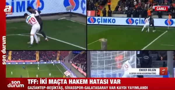 Son dakika: Gaziantep FK - Beşiktaş ve Sivasspor - Galatasaray maçlarının VAR kayıtları açıklandı! O VAR hakemi men edildi