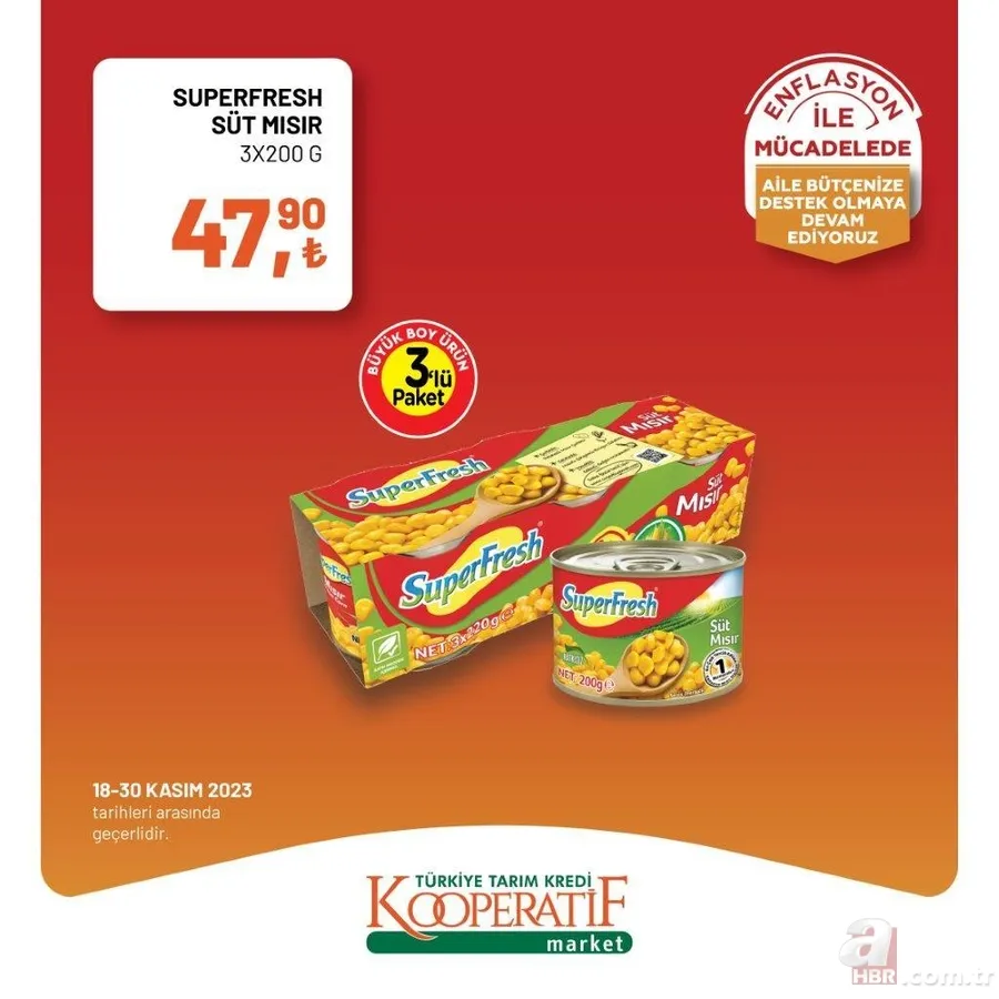 Tarım Kredi Market Kasım indirimleri bitiyor! Tost peyniri, sıvı deterjan, tuvalet kağıdı, domates salçası ve dana kıyma kaç TL’ye satılıyor? 16