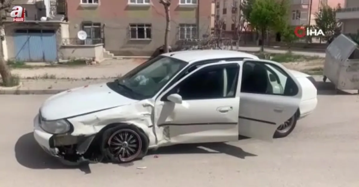Karaman’da cip ile otomobil çarpıştı