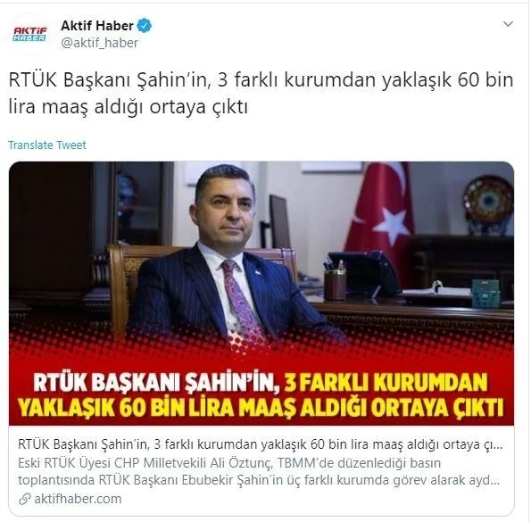 CHP ve FETÖ’nün iftiralarına RTÜK Başkanı Ebubekir Şahin’den sert yanıt