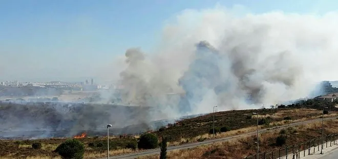 İstanbul Maltepe’de askeri alanda çıkan yangın söndürüldü