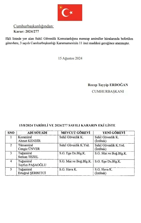 Atama kararları Resmi Gazete'de yayımlandı!