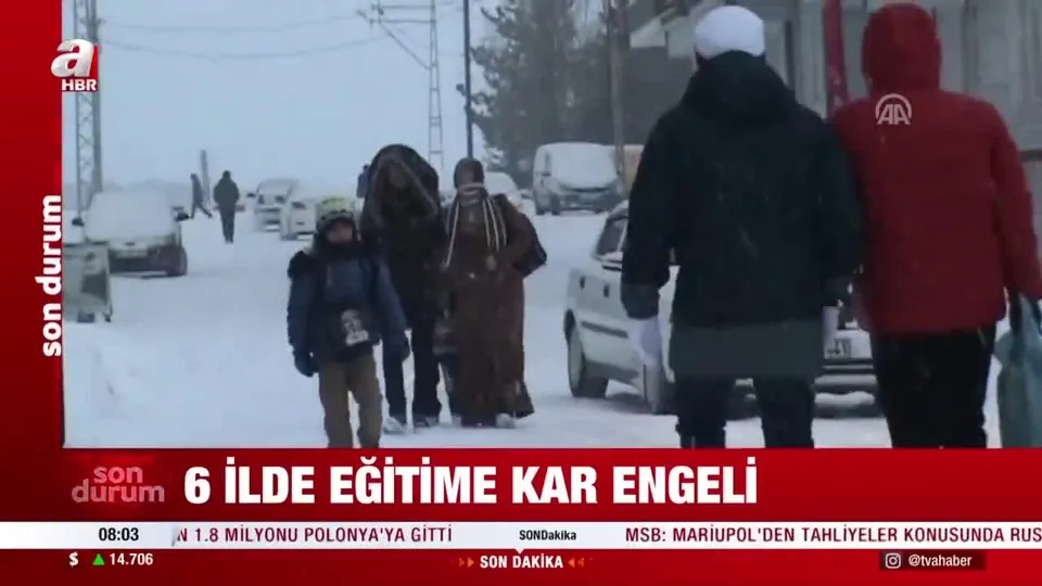 6 ilde eğitime kar engeli