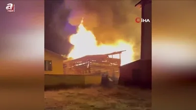 Samanlıkta çıkan yangın 3 eve sıçradı