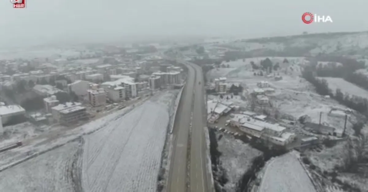 Kastamonu'da kar yağışı