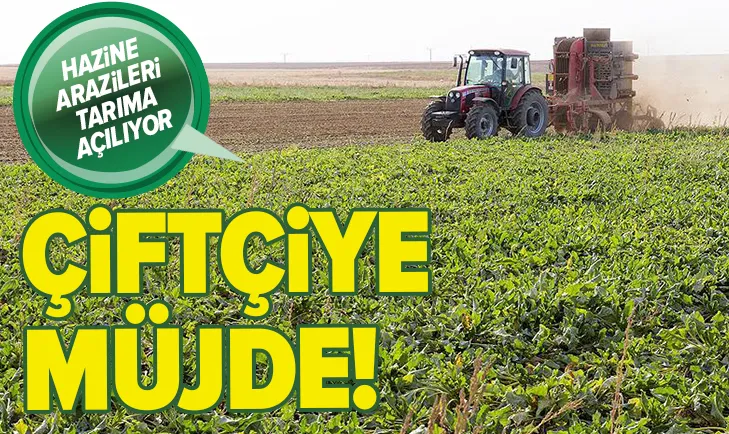 Son dakika: Hazine arazileri tarıma açılıyor
