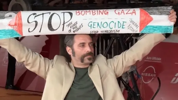 İtalyan aktör Antonio Di Matteo ve Hollandalı Kick boksçu Rico Verhoeven’dan Gazze’ye destek