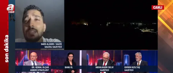A Haber canlı yayınında yürekleri dağlayan sözler! Gazzeli Gazeteci Saeb Alzard: Evimiz bombalandı! Çok şükür babam şehit düştü - 4