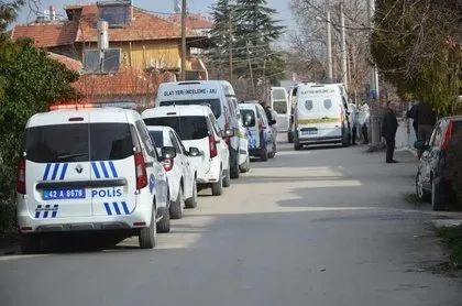 Konya’da kan donduran olay! Satır ile katletti | Duvarda dikkat çeken yazı