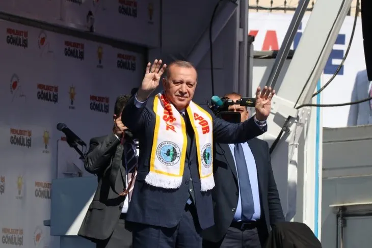 Başkan Erdoğan'a Şırnak'ta sevgi seli