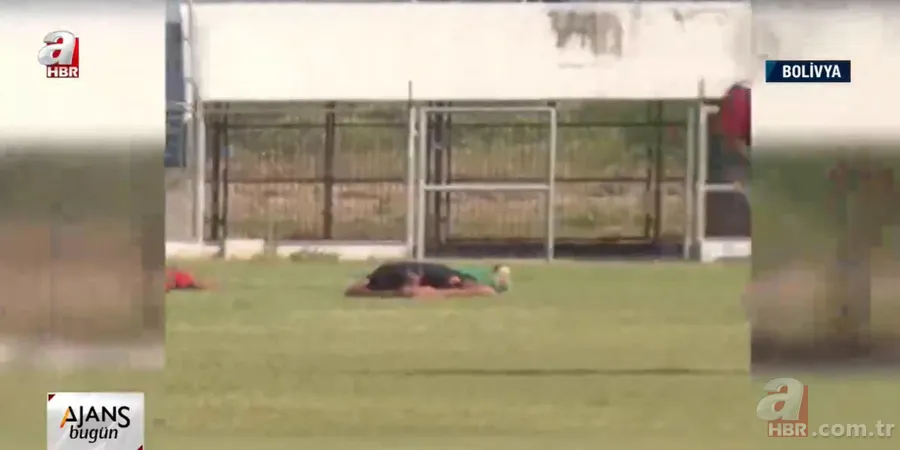 Futbolcular neye uğradıklarını şaşırdı! Futbol sahasını bastılar 3