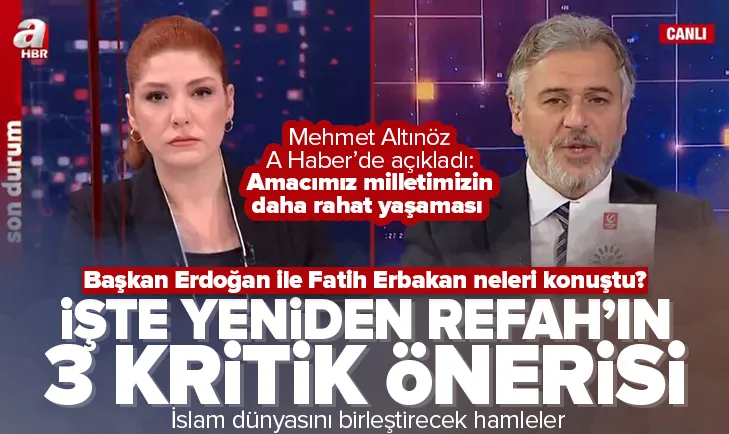 Başkan Erdoğan ile Fatih Erbakan neleri konuştu?