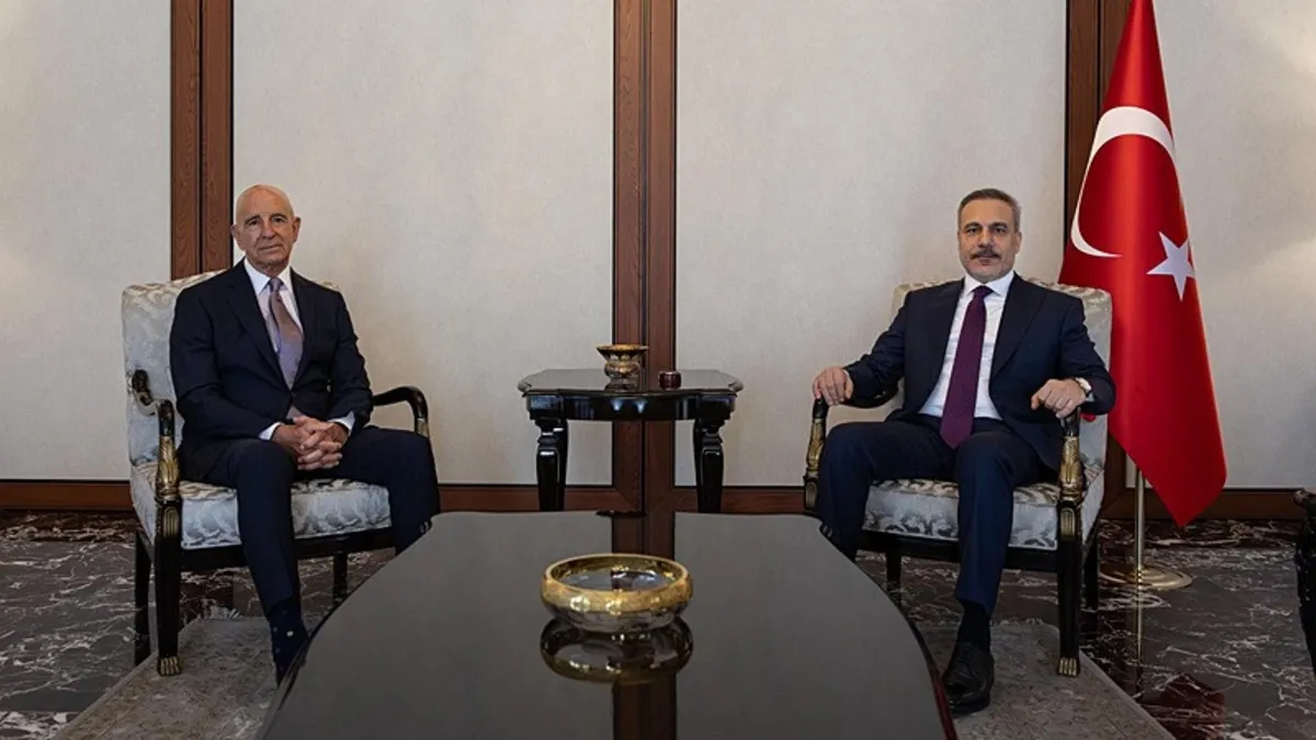 Dışişleri Bakanı Fidan Tom Barrack'ı kabul etti