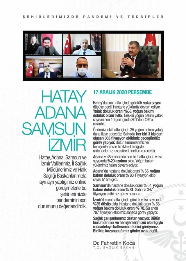 Son dakika: Sağlık Bakanı Koca 4 ili tek tek açıkladı ve uyardı - 5