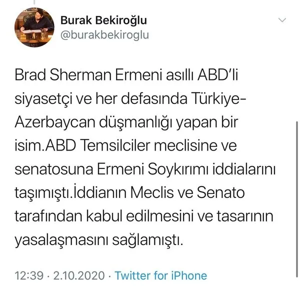 ABD’nin 46 meclis üyesinden skandal Dağlık Karabağ mektubu! 15 Temmuz’u destekleyen isim de var