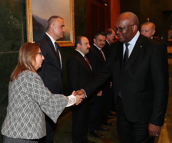 Başkan Erdoğan Burkina Faso Devlet Başkanı Kabore'yi karşıladı