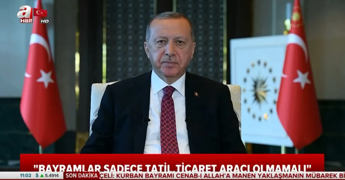 Başkan Erdoğan'dan Kurban Bayramı mesajı