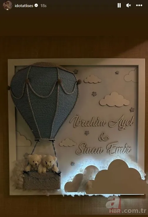 İdo Tatlıses ve Yasemin Şefkatli'nin bebekleri doğdu! İlk paylaşım geldi, ikizler göründü! İbrahim Ayel ve Sinan Emir... 4