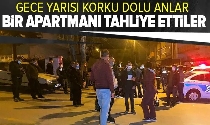 Ankara'da gece yarısı facia! Bir apartmanı tahliye ettiler