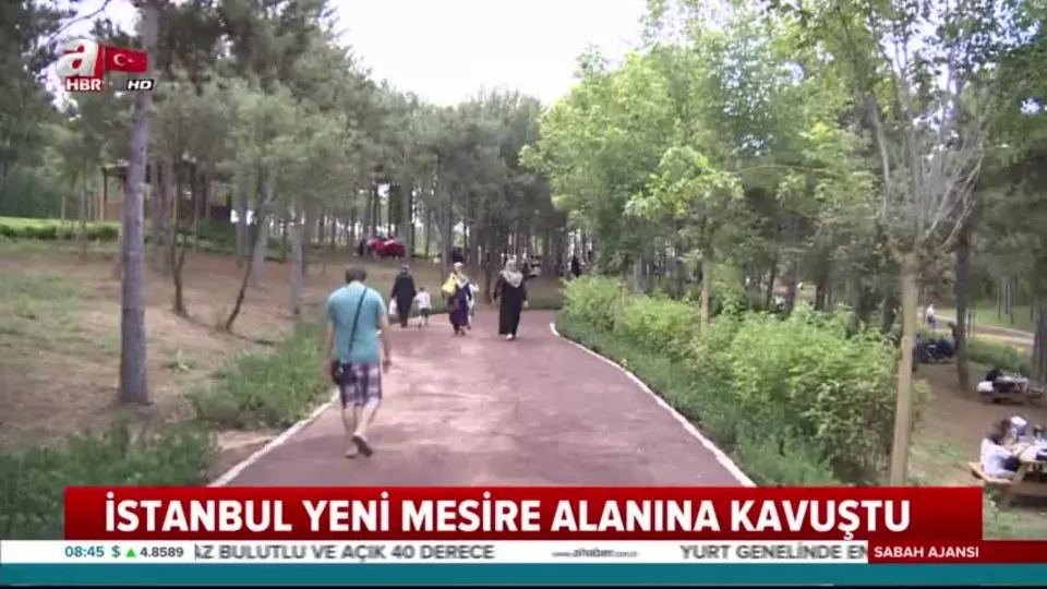 İstanbul yeni mesire alanına kavuştu