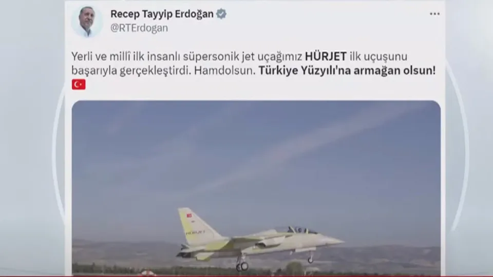 Başkan Erdoğan’dan HÜRJET paylaşımı