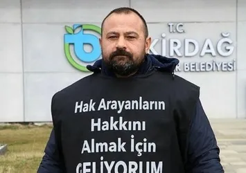 Tekirdağ Belediyesi’nden haksız yere kovulan işçi Numan’ın adalet yürüyüşü! CHP Genel Merkezi’nin önünde açlık grevi yapacak